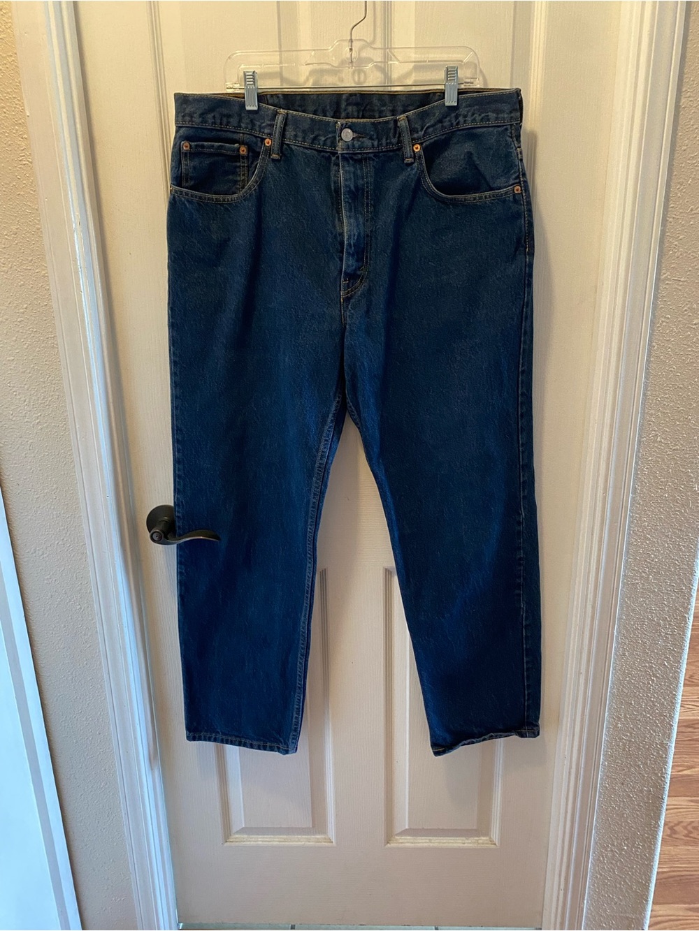Levi's Relaxed Fit Jeans in Dark Blue Denim